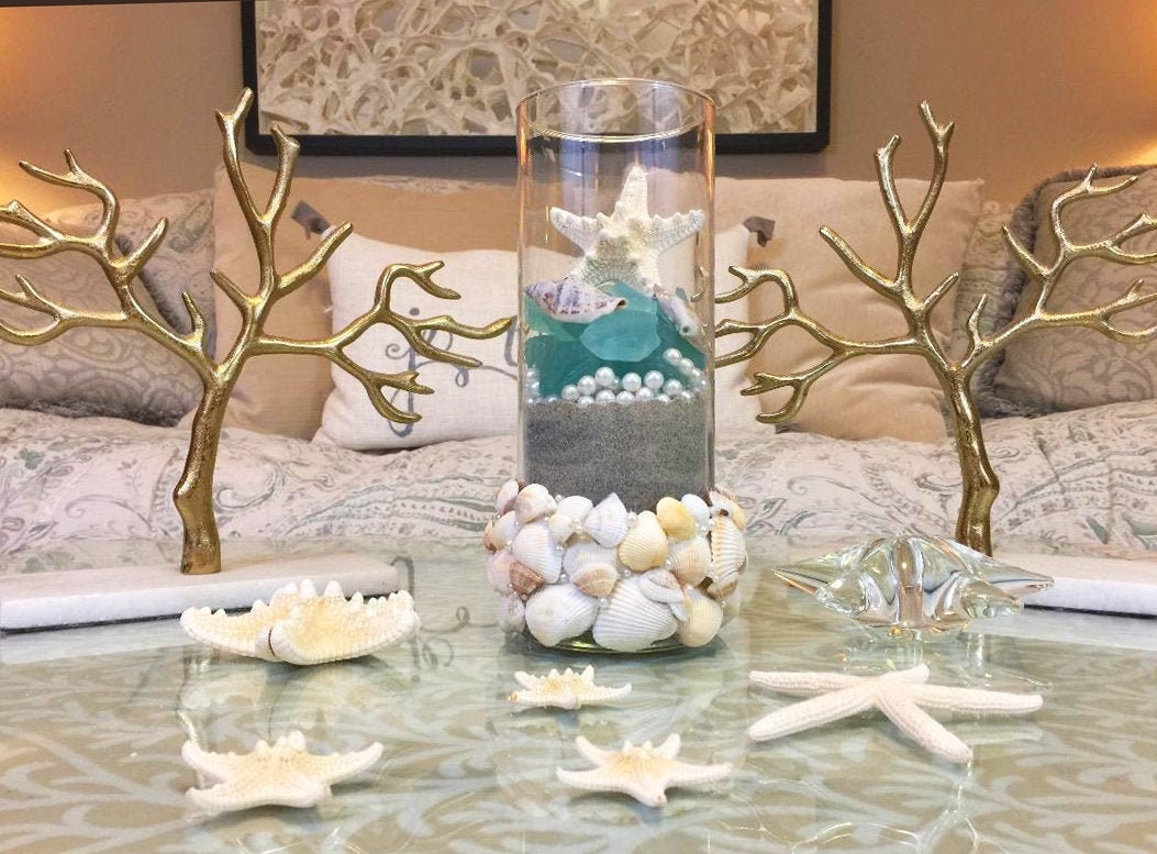 Wedding Centerpieces Sea Glass 