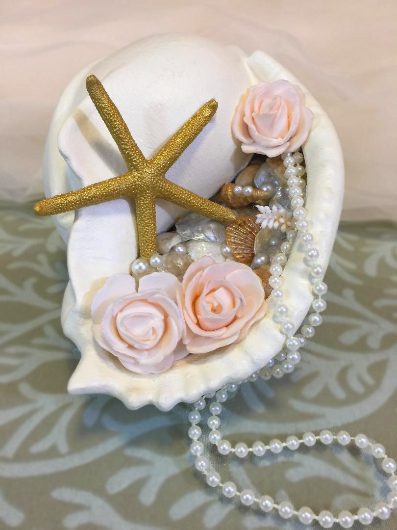 Conch Shell Beach Decor, Wedding Centerpiece, Mother of  display picture 3