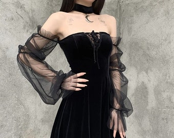 Black Goth Dress | Etsy