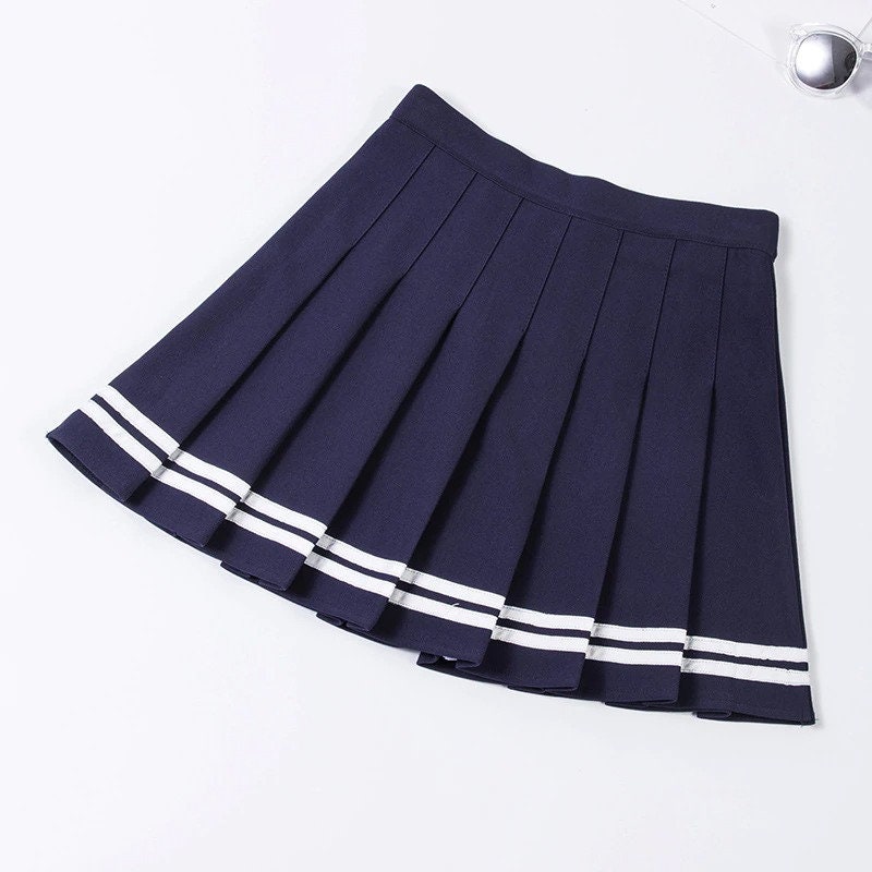 Women's Goth Skirt Harajuku Skirt Black Pleated Skirt | Etsy