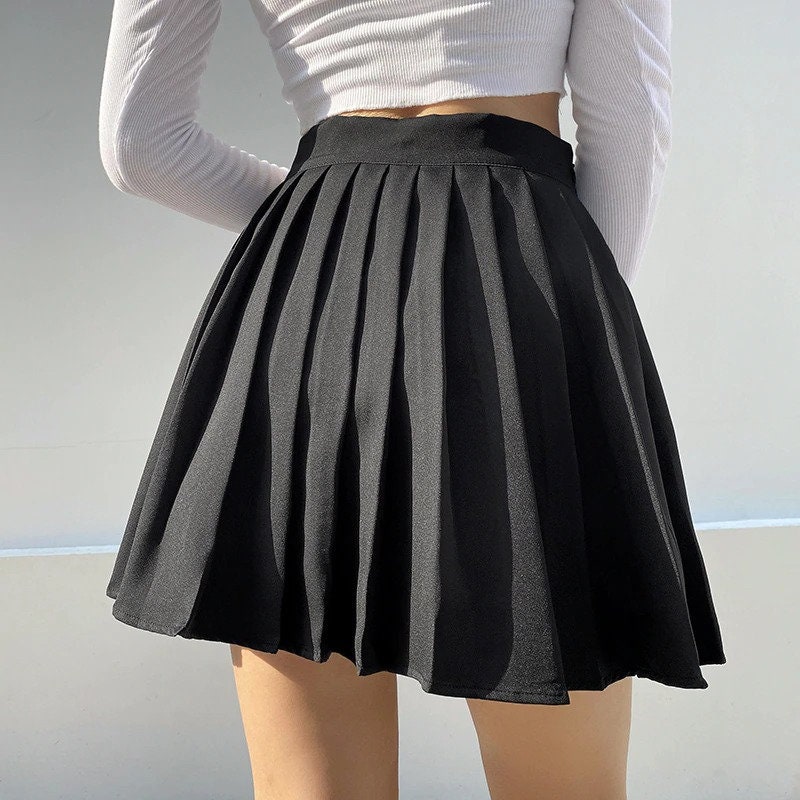 Women's Gothic Skirt Goth Skirt Casual White Harajuku | Etsy