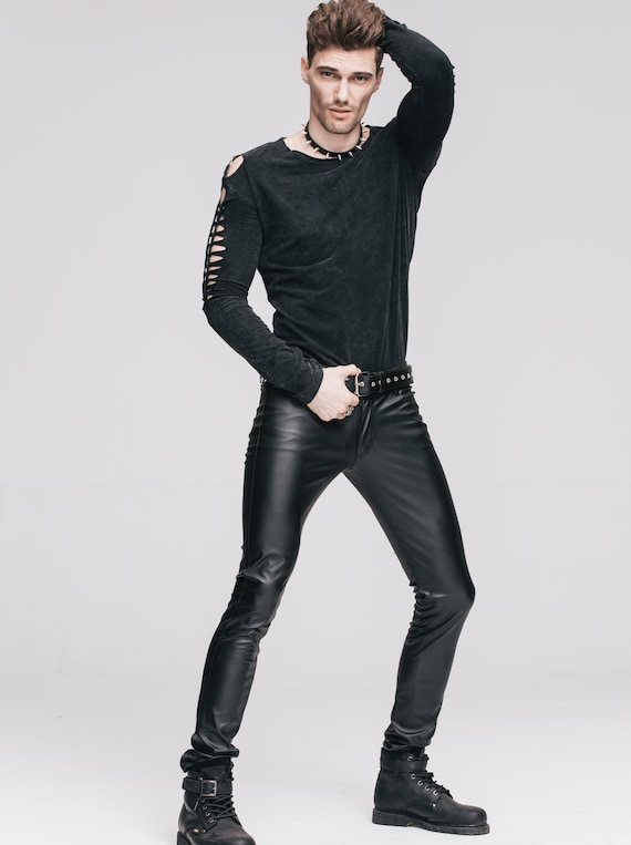 gothic leather pants