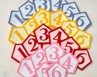 Additional numbers for birthday crown | Numbers from 0 - 99 | different colors to choose from