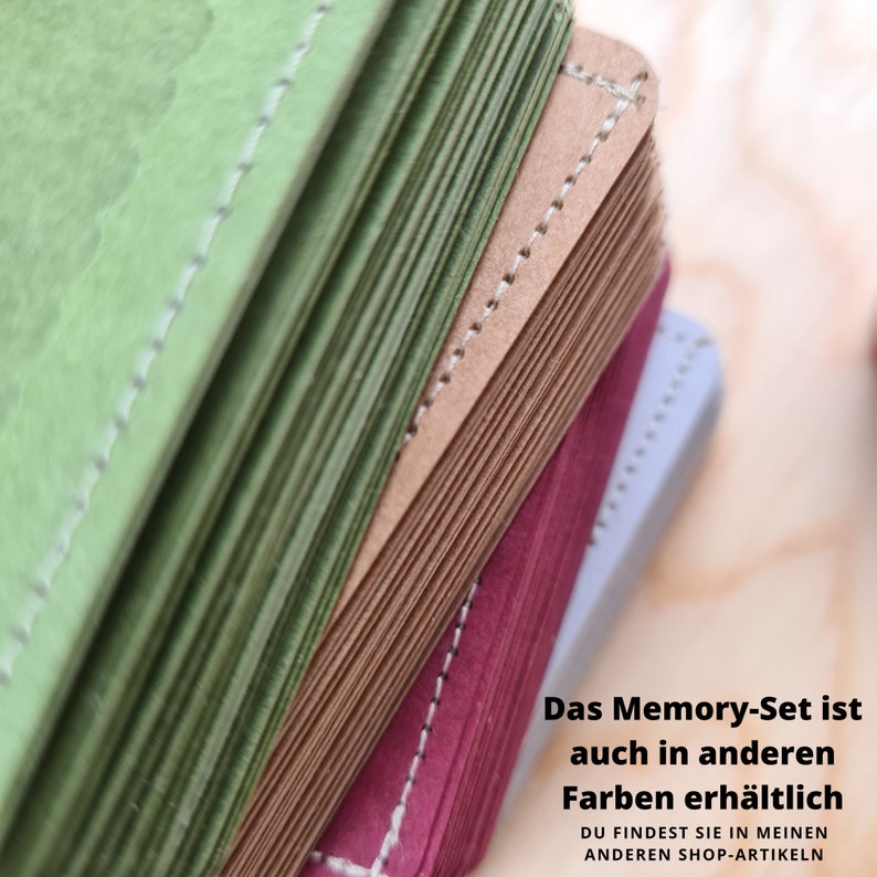 Austauschbares Memory Spiel grau DIY Foto Memory personalisierbar zum selbst befüllen Lernspielzeug Bild 7