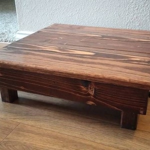 Large Square Foot stool, Laundry room, Bedroom Step stool, Kneeling mediation stool, Under the Desk Footrest