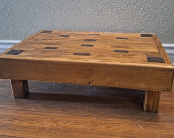 Foot stool for Bedroom, Wood Step stool, Footrest for Under Desk, Laundry stool, Kitchen stool, Kneeling yoga stool