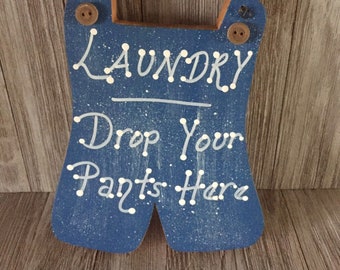 Bibs Laundry Wood Sign/Wall Hanging