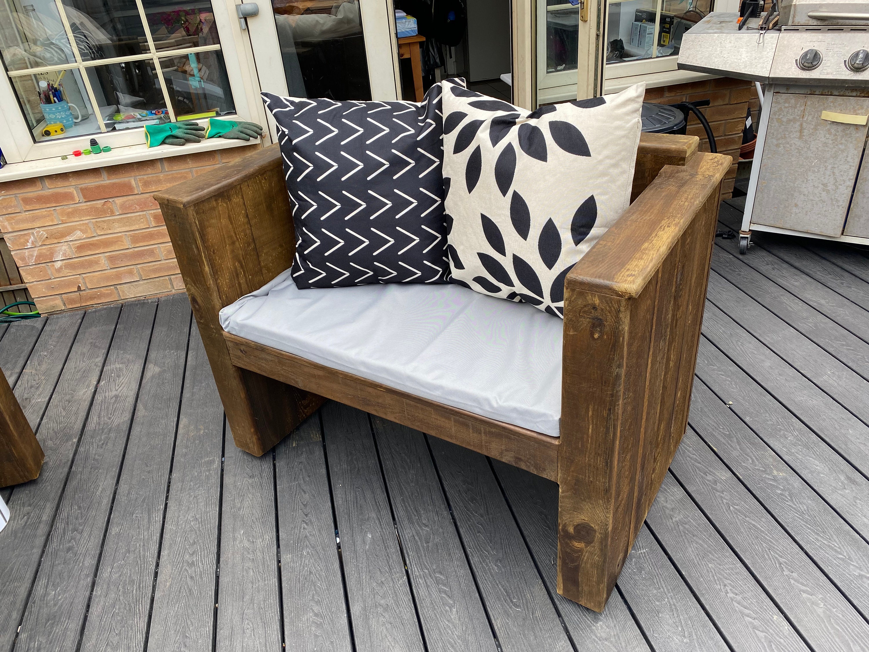 Handmade Sleeper Wooden Sofa Modern Outdoor Sofa for Party - Etsy UK