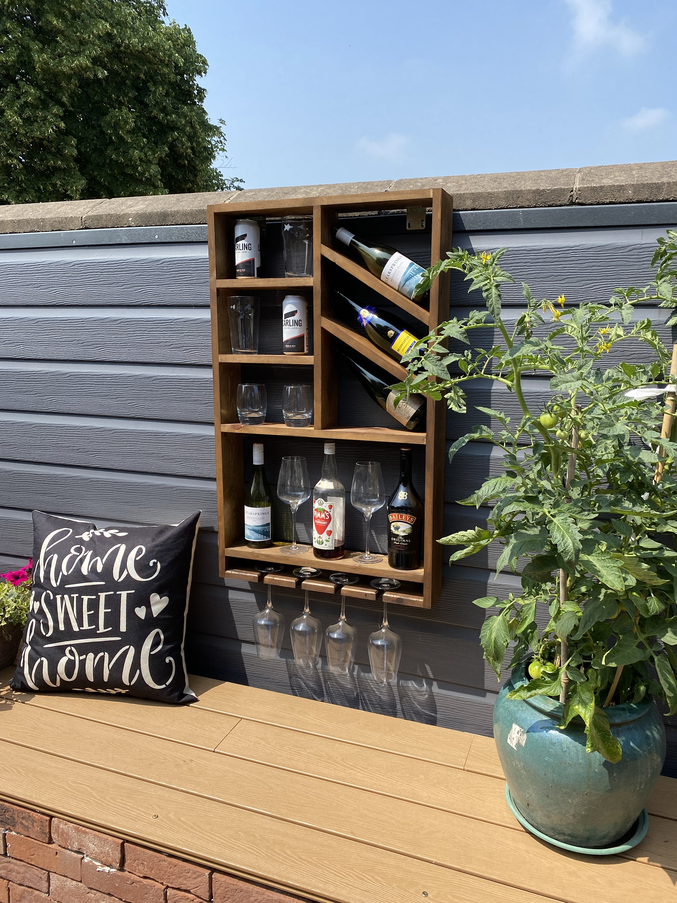 Murphy Wooden Bar Modern Indoor/outdoor Rustic Wall Etsy UK