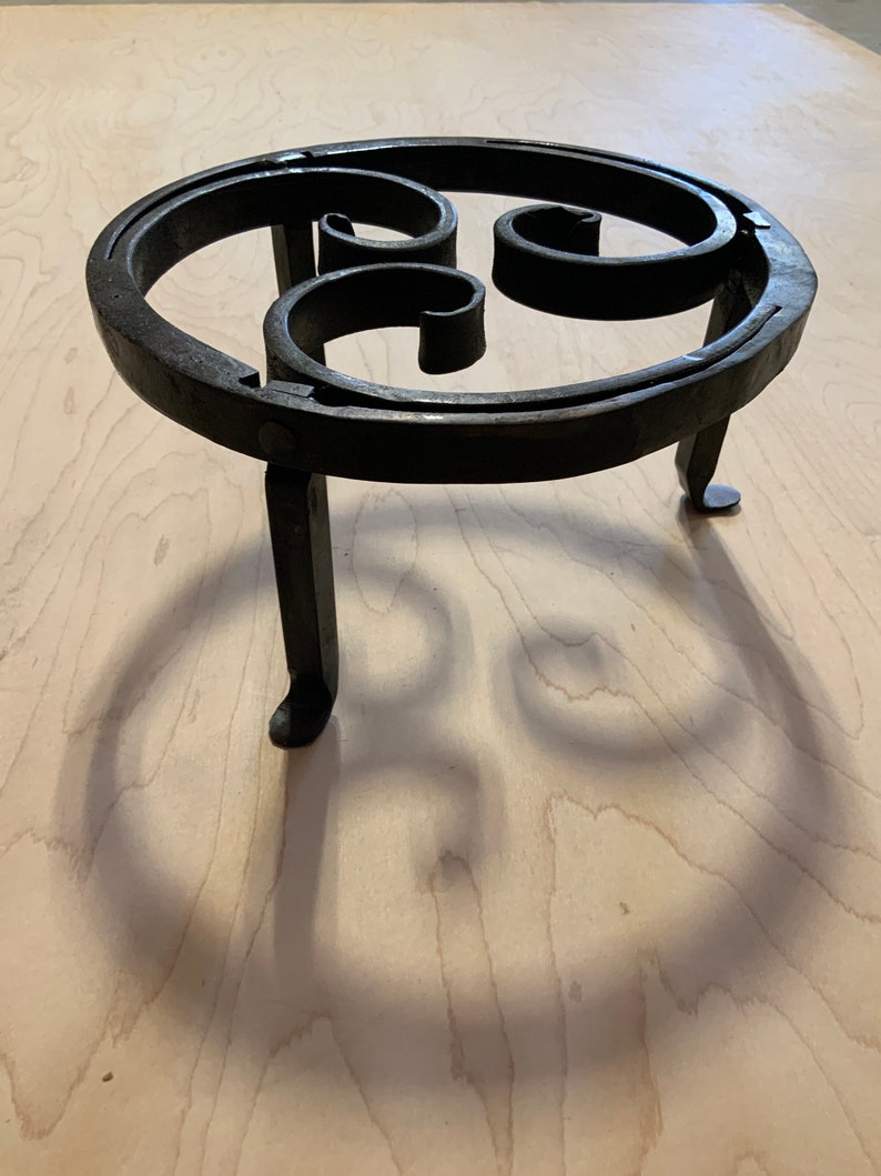 Artisan Blacksmith Hand Trivet Etsy
