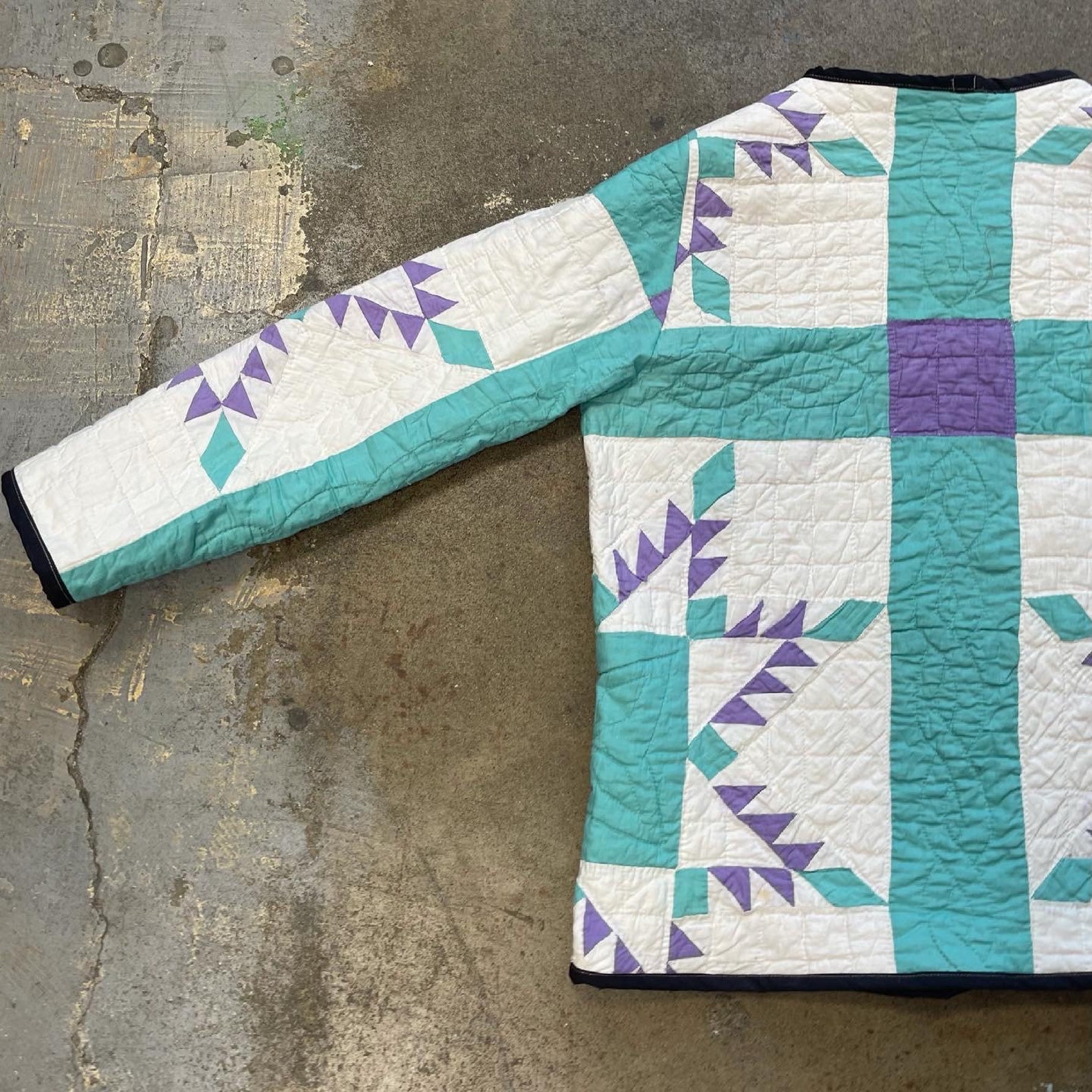 Quilt Jacket / Vintage Quilt Coat / Jacket Made From Old Quilt Etsy