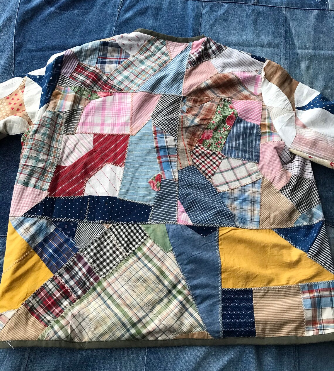 Quilt Jacket / Vintage Quilt Coat / Jacket made from old quilt Etsy