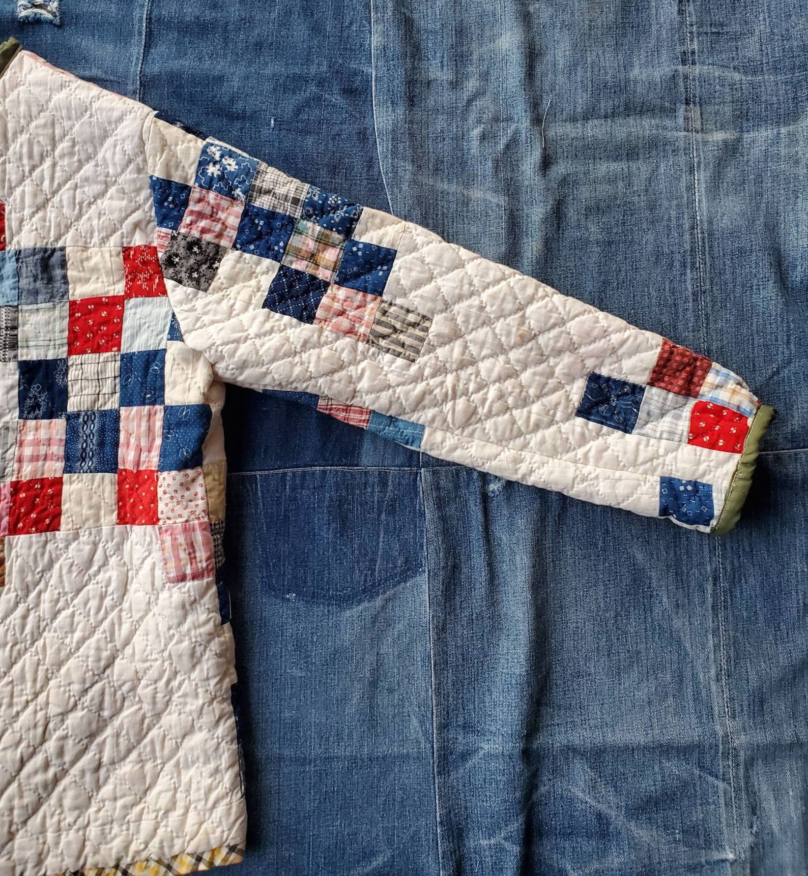 Quilt Jacket / Vintage Quilt Coat / Jacket made from old quilt Etsy