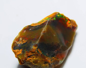quality natural earth mine Ethiopian opal raw rough gemstone extra fine quality unheated untreated welo opal rock material #B8 220 CRT AAA