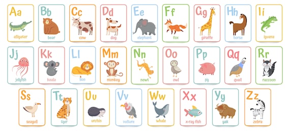 English Alphabet Alphabet for kids Home School School | Etsy
