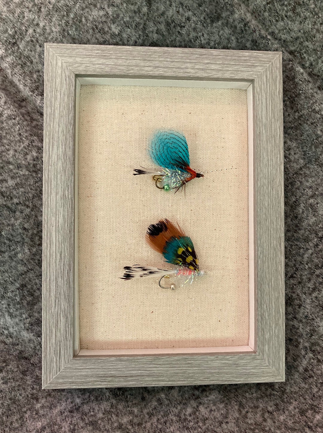 Two Small Pins Shadow Box Etsy