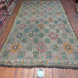 Turkish Handmade Rug, Anatolian Vintage Rug, Anatolian Manastır Kilim, Old Rug, Area Rug, 9.8x5.5 ft (300x170cm), Vintage Handmade Kilim