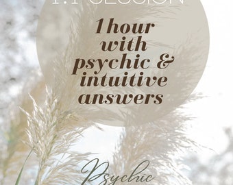 1:1 session | 1 hour session | psychic Reading