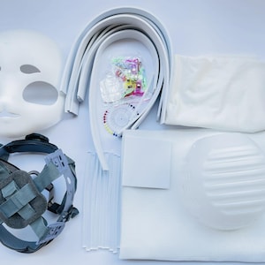 kig Head Fursuit Material pacote Fursuit Head pacote Cosplay Fursona Fantasy Creatures furry Cosplay DIY feito à mão cor material saco