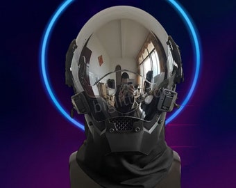 Cyberpunk Mask 2077 Cyber Mask Samurai Helmet Tactical Helmet Cosplay Cyberpunk Helmet Sci-fi Masks Punk mask DJ Mask