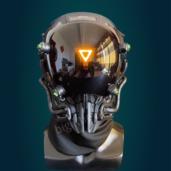 Cyberpunk 2077 Tactical Helmet Samurai Mask Photography Street Etsy