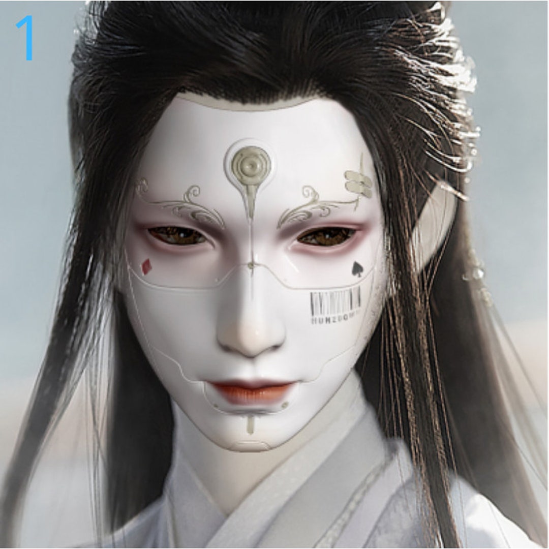 Evil Devil Mask Soul Crop Ancient Style Mask Full Face Male Etsy