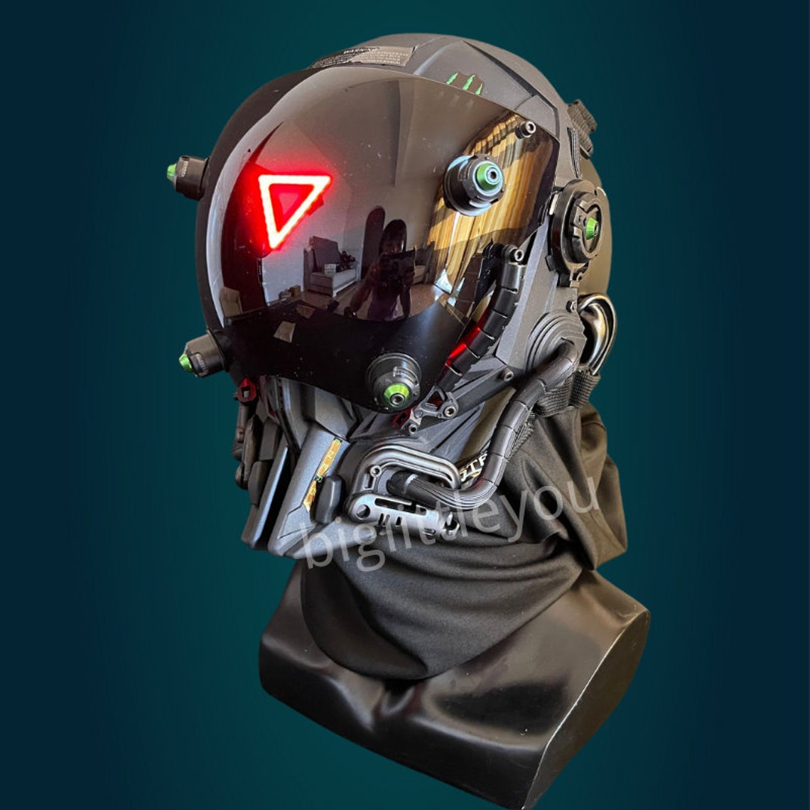 Cyberpunk 2077 Tactical Helmet Samurai Mask Photography Street Etsy