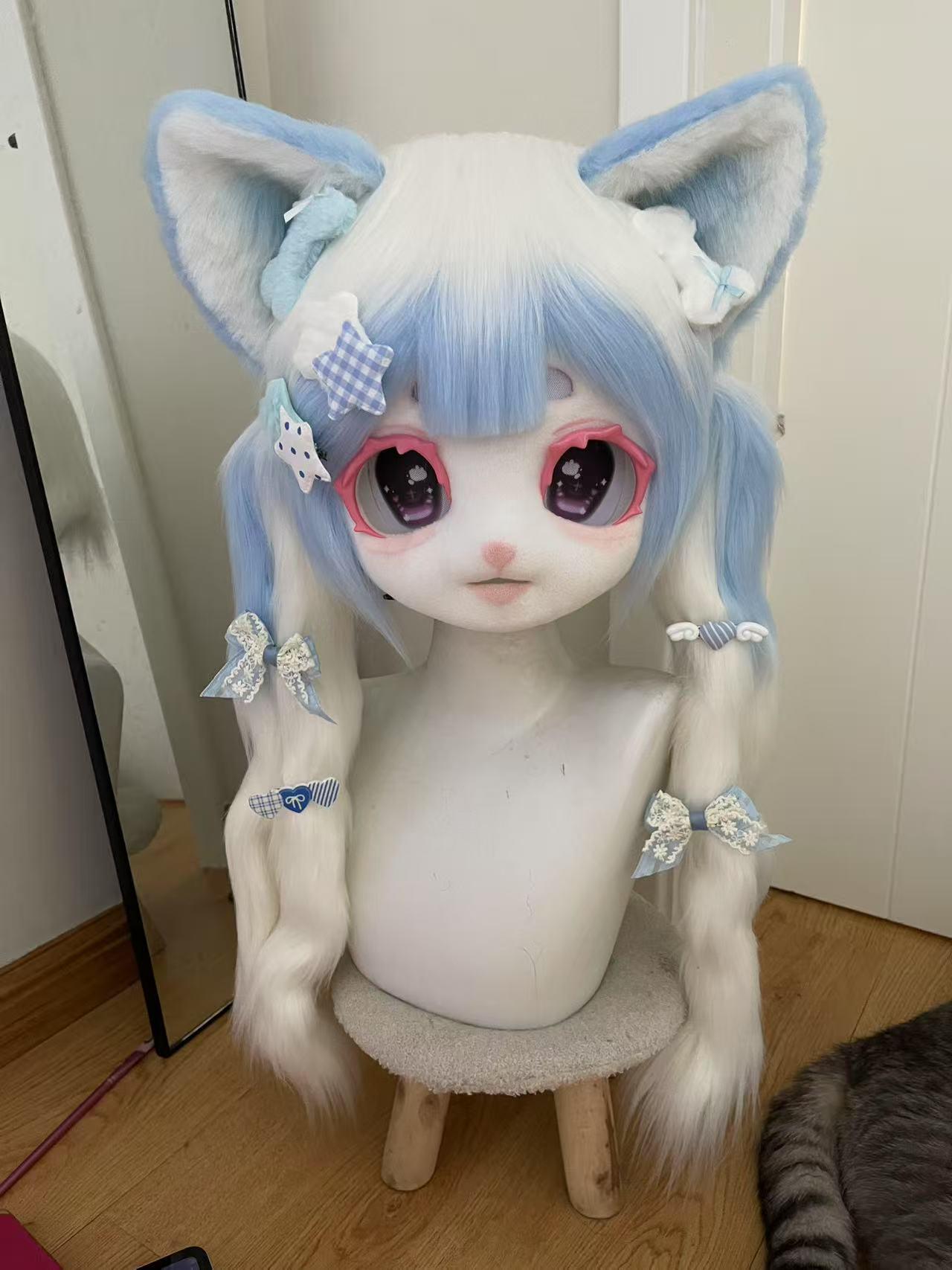 Amazon.co.jp: Full Head Lockable Kigurumi Doll Mask Lockable
