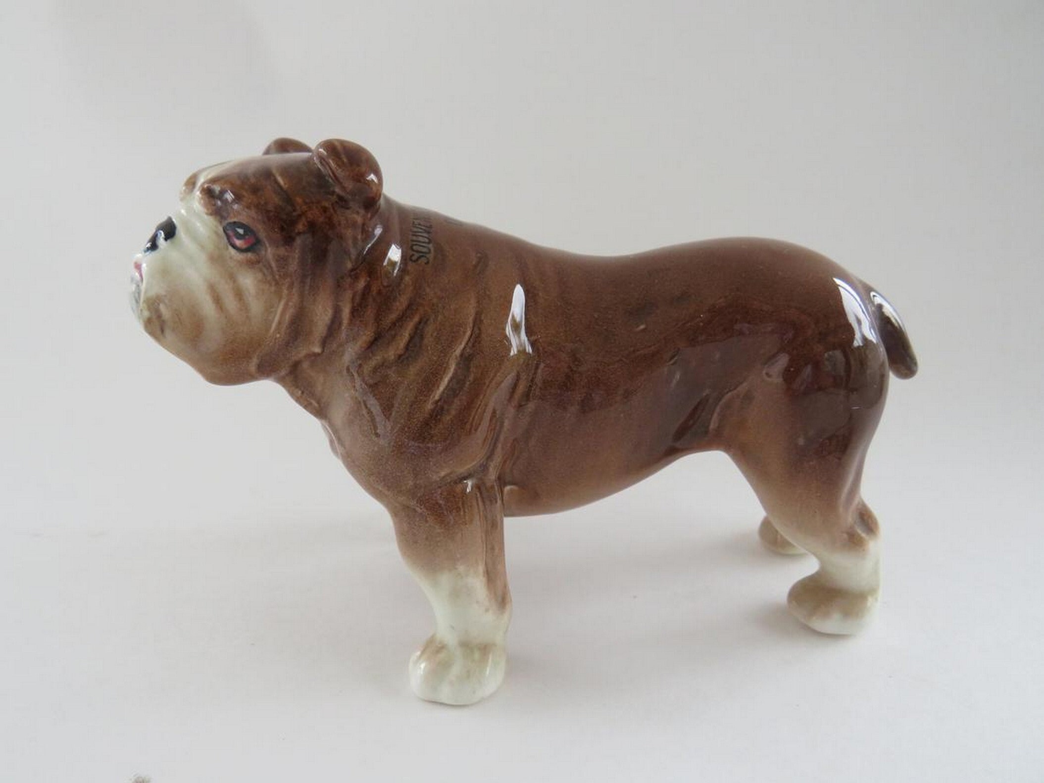 Fascinating Vintage English Bulldog Figurine Handmade Ceramic Etsy