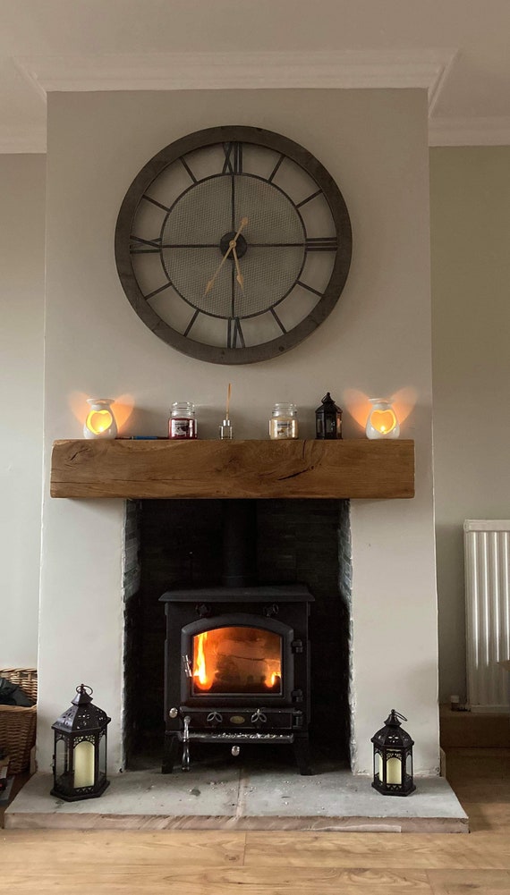 10x20cm Oak Mantel Beam Rustic Solid Oak Farmhouse Style Mantel