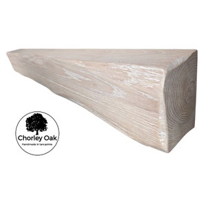 10x15cm Oak Mantel Beam | Rustic Farmhouse style Floating Mantle shelf | Chorley Oak