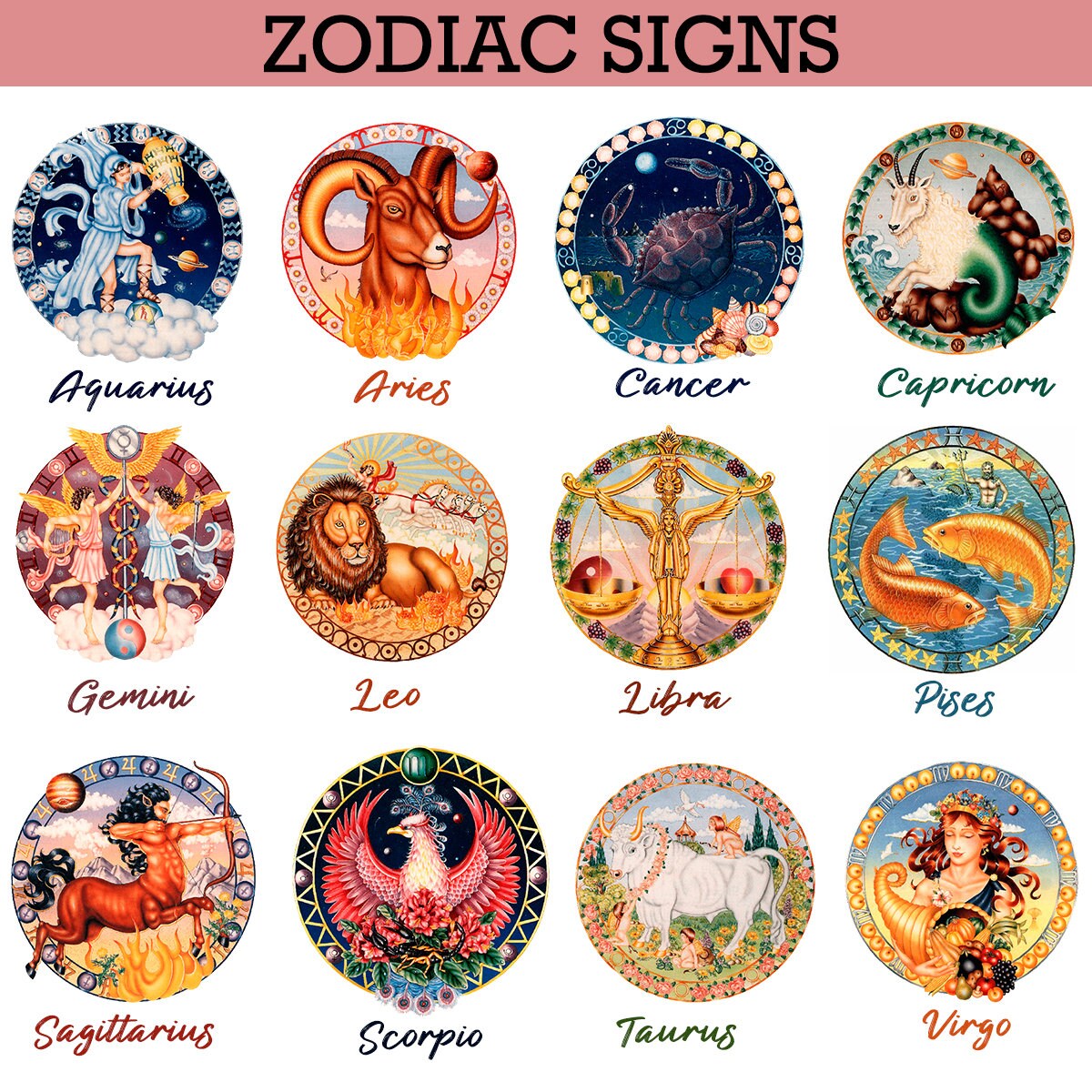 Astrología Zodiac Cup Custom Mugs With Name Great Etsy