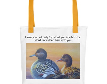 Pato Pareja Amor Bolso Tote