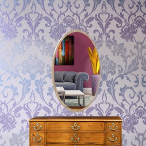 Modern Room Mirror wall decor Oval mirror for room Bedroom mirror Home decor Glass wall mirrorDecorative mirror Office mirror beauty salon