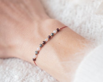Bracelet en pierre semi précieuse - gemme - minimaliste