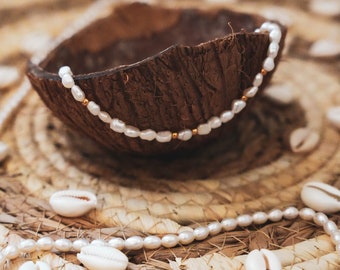 Bracelet ou collier en perles d'eau douce