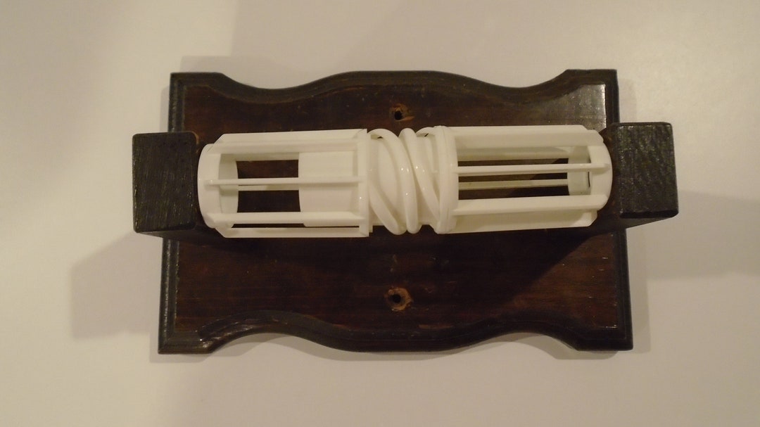 Vintage 60s Rustic Wood Toilet Paper Tissue Holder Farmhouse Cabin ...