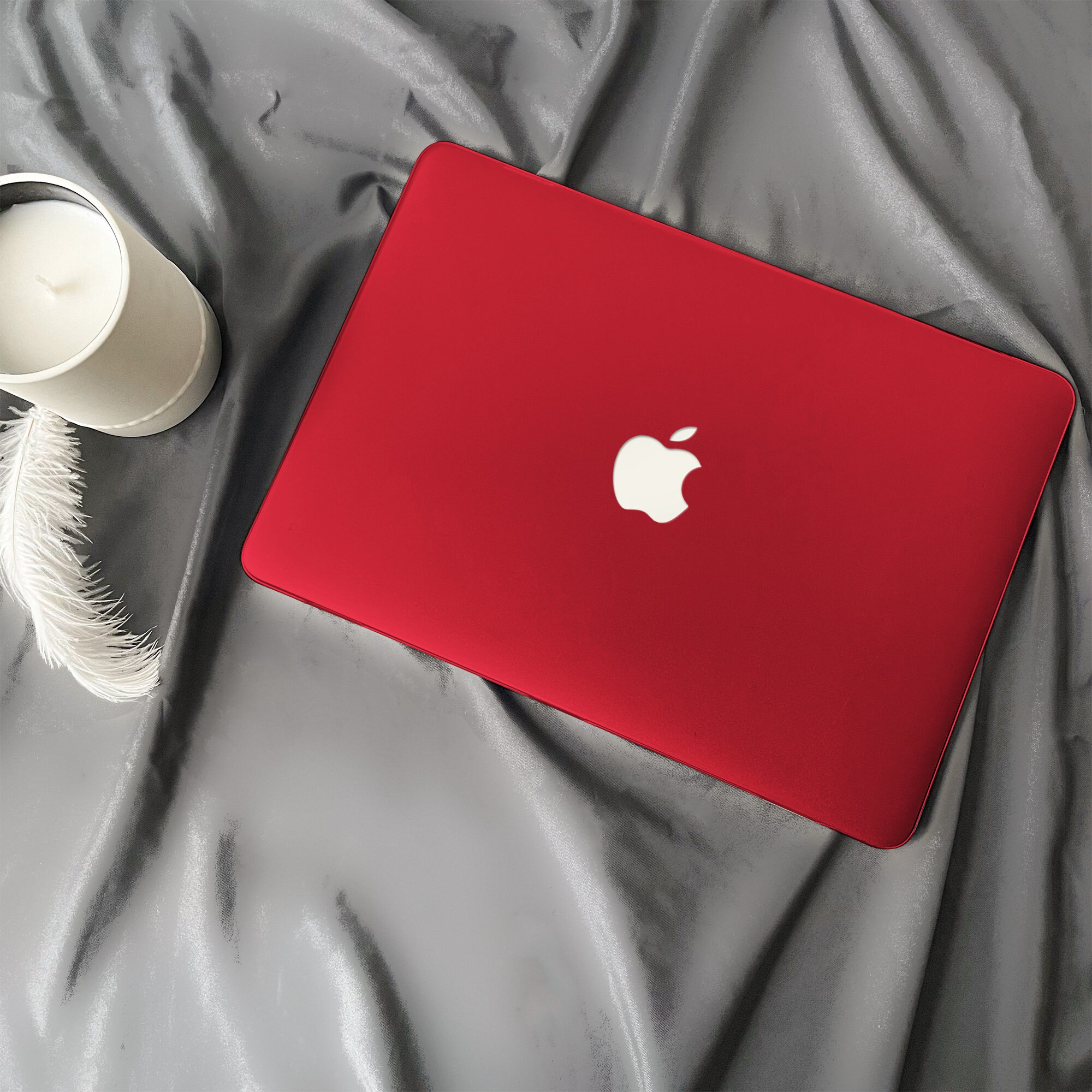 Red Solid Color Macbook Case Macbook Pro 13 2020 Macbook Air Etsy