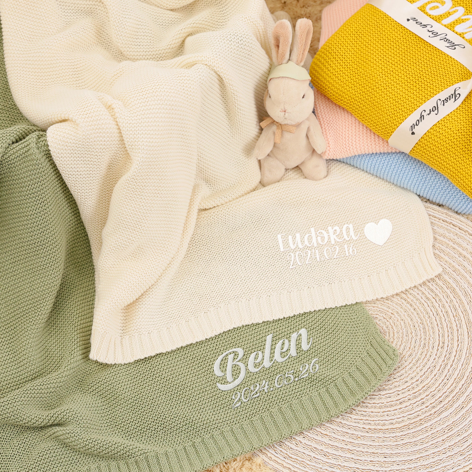 Personalized Blanket With Name - Custom Baby Or Adult Fleece Blanket In 3 Sizes (30x40, 50x60, 60x80 Inches) - View #12