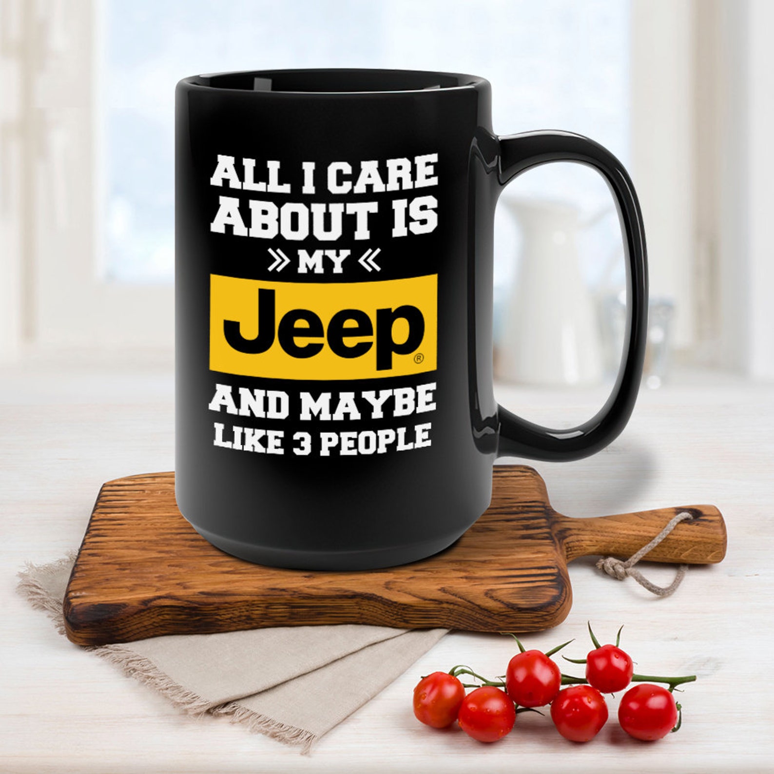 Funny Saying Jeep Coffee Mug Printed For Husband 11oz Black Etsy