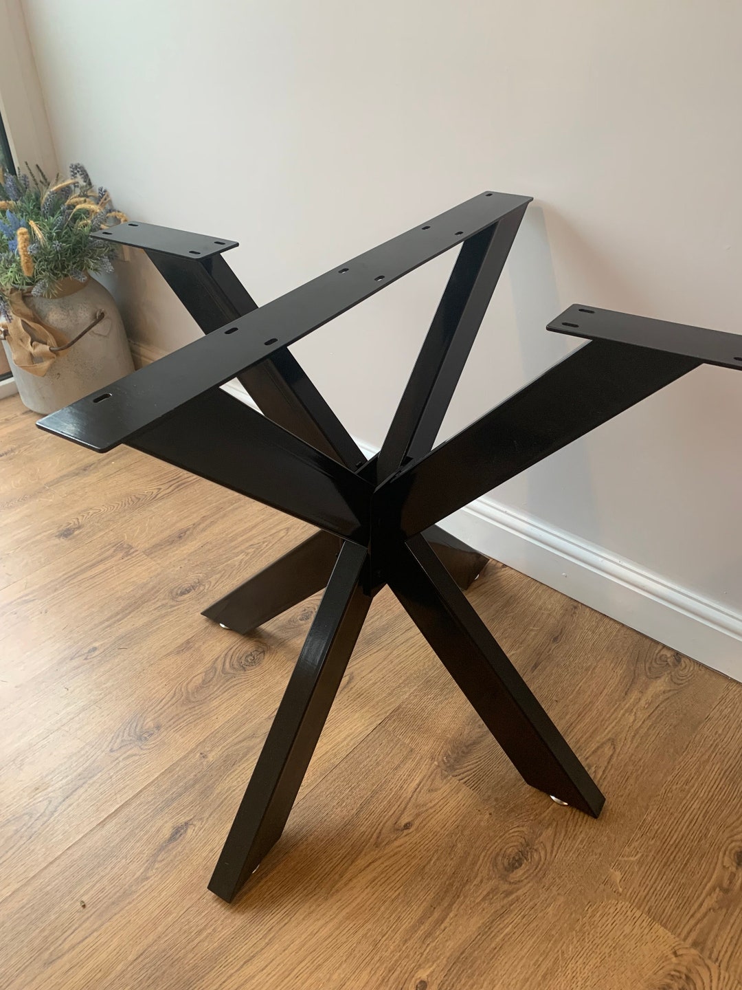 Spider Dining Table Legs Circle Square Table Base Black Etsy UK