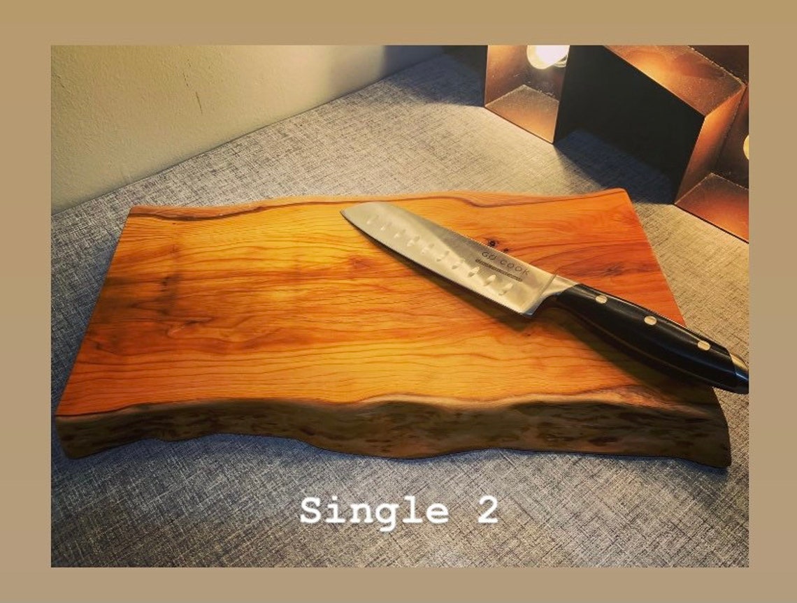 Yew Cutting Boards Rustic Home Kitchen Bespoke Handmade Unique Etsy