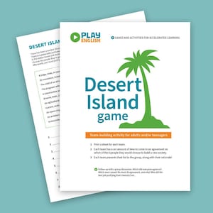 Printable team game, Desert Island team-building activity