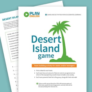 Printable team game, Desert Island team-building activity