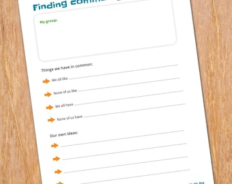 Icebreaker activity, finding common ground team-building activity