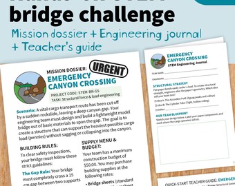 Hands-on STEM bridge challenge with integrated budget math project
