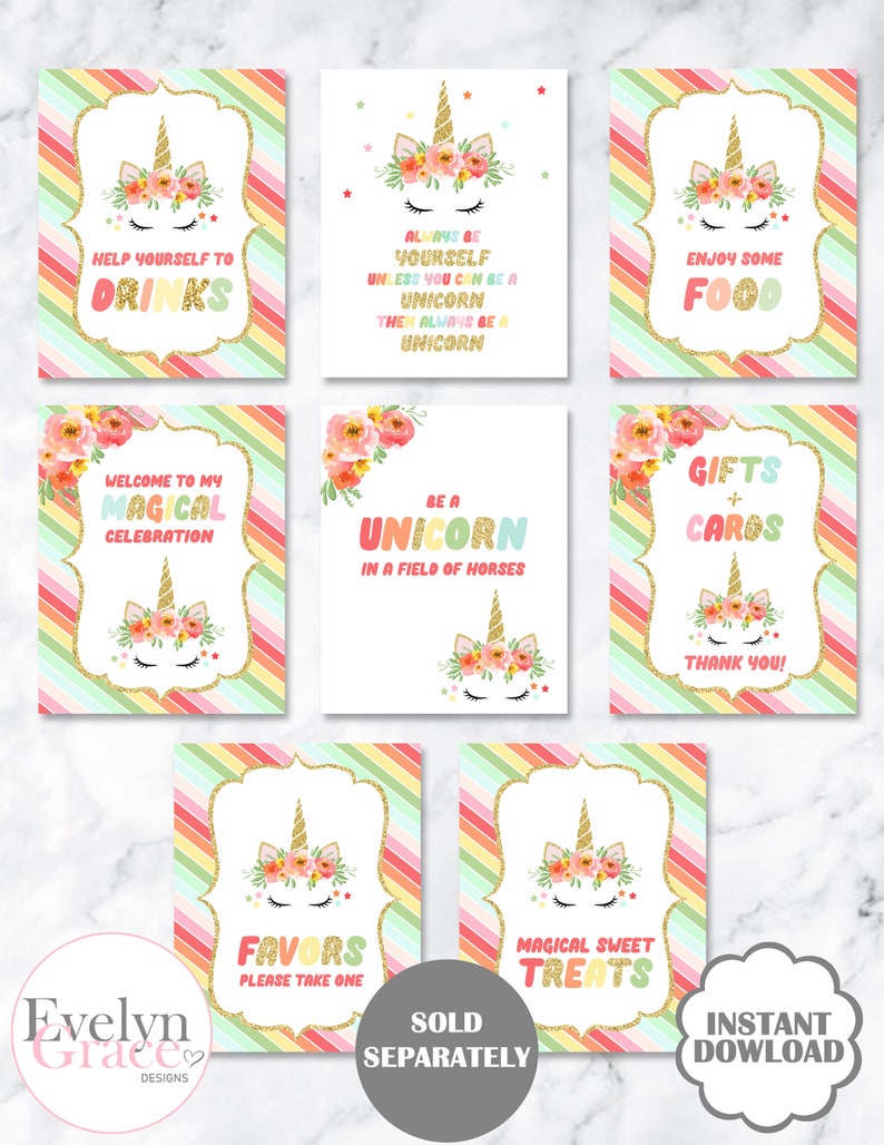 Rainbow Unicorn Birthday Party Invitation Rainbow Glitter Unicorn unicorn invitation unicorn birthday invitation rainbow unicorn