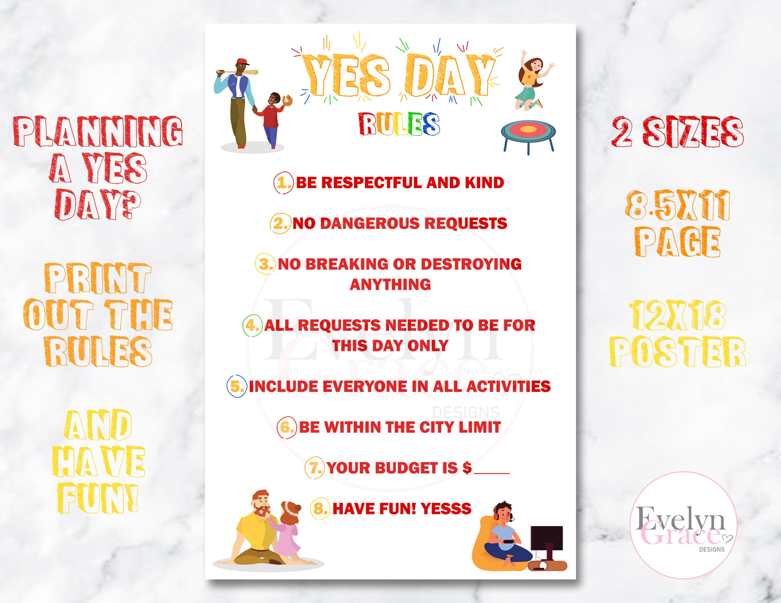 Yes Day Rules Yes Day Yes Day Rules Yes Day Rule Yes Etsy Yes Day Rules Yes Day Yes Day Rules Yes Day Rule Yes Etsy