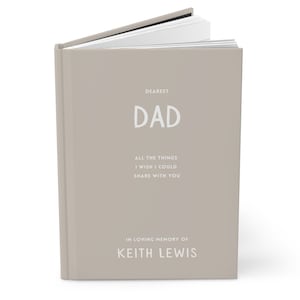 Cartas a papá personalizado querido papá cuaderno diario regalo conmemorativo pérdida del padre diario papá pérdida dolor memoria regalo simpatía regalo