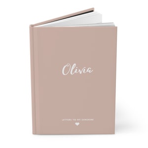 Cartas a mi sol cuaderno de tapa dura querida hija diario personalizado nombre de regalo diario personalizado bebé primer regalo de Navidad